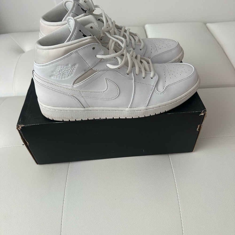 Jordan Air Mid Black and White Sneakers